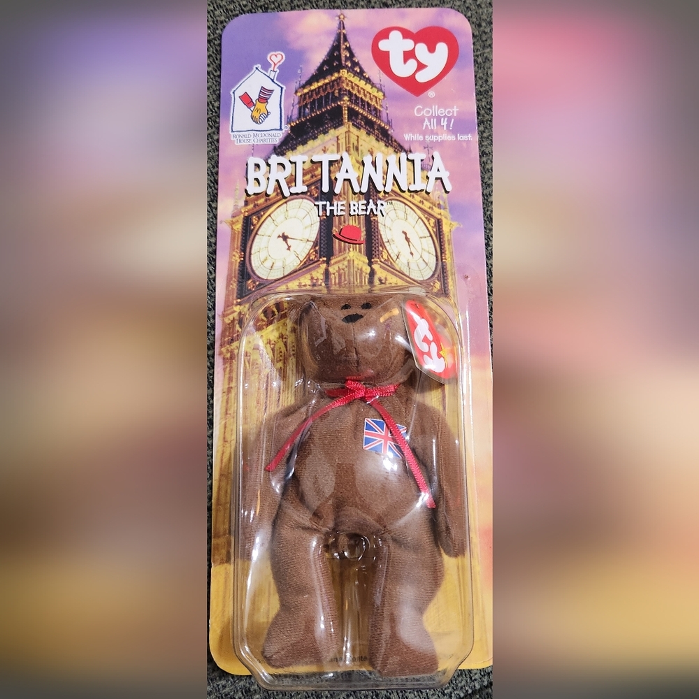 Ty Britannia The Bear,  McDonalds Beanie Babies 1999